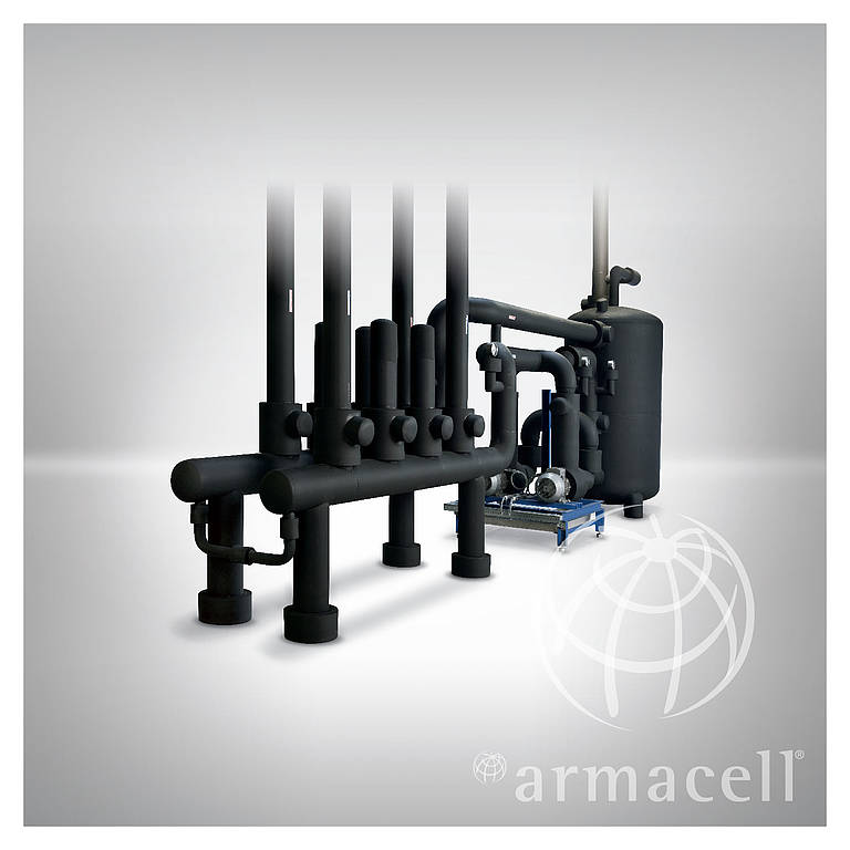 Installationsmaterial / Isoliermaterialien / Armacell Armaflex AS  B1-Schlauch AF-1-012-A selbstklebend Cu-Rohr=12mm DSD:7,5mm