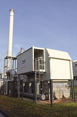 An air emission treatment unit at the Münster plant