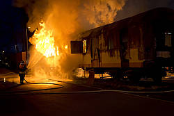 Fires occur in trains time and time again