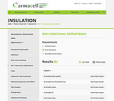 Product Selector - Insulation